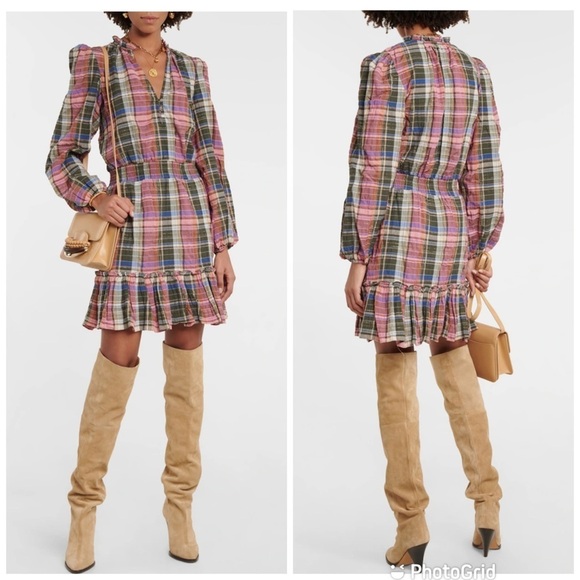 Veronica Beard Dresses & Skirts - Veronica Beard Destiny Minidress Olive Pink Size 8 NWT